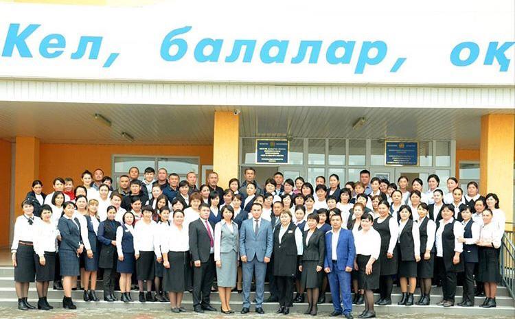 Г.Б.Алматовтың басшылығындағы №129 ЖОББМ ұжымы