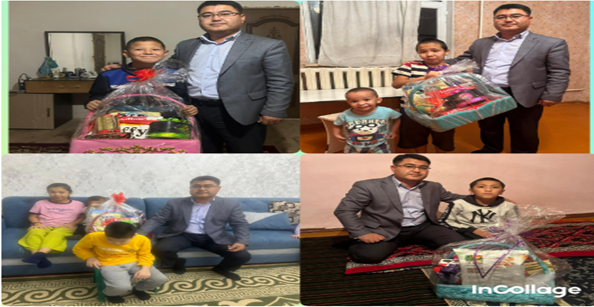 "Жаныңда жүр, жақсы адам! Үйде оқитын оқушыларға бару