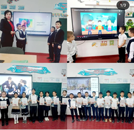1-4 сынып оқушыларымен "Заң мен Тәртіп" тақырыбында адалдық сағаттары өткізілді